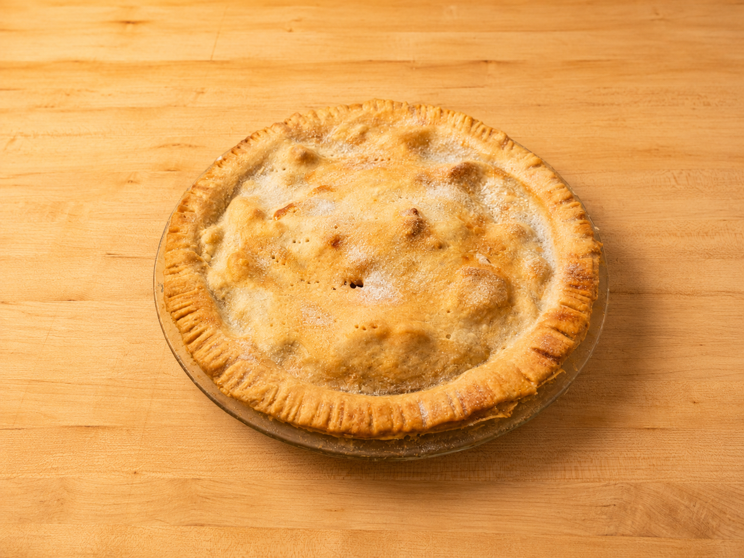 Classic double-crust apple pie